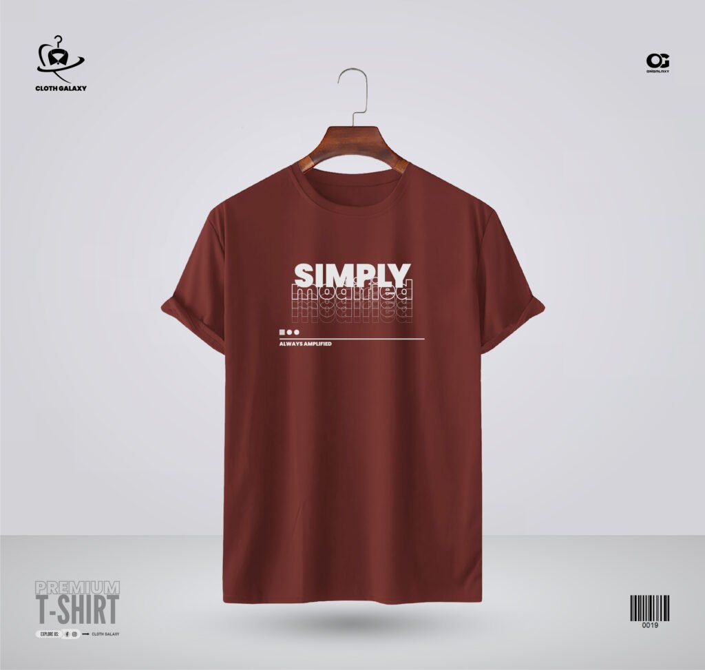 Maroon color t-shirt